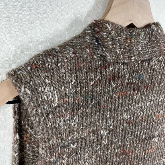 ARITZIA WILFRED Dunkirk Knit Vest Size XXS Wool Alpaca Silk Lagenlook Chunky - Picture 5 of 13